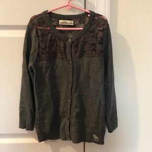 Abercrombie kids lacy cardigan